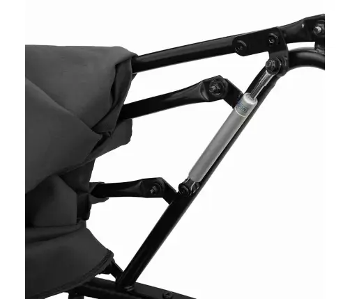 Dārza Atpūtas Gulta Ar Jumtiņu, Matračiem, Melna Pe Rotangpalma Vidaxl