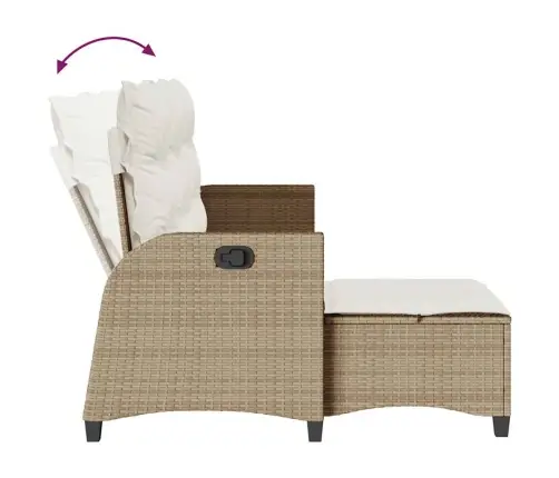 Atlošiama Sodo Sofa Su Pagalvėlėmis L Formos Smėlio Spalvos