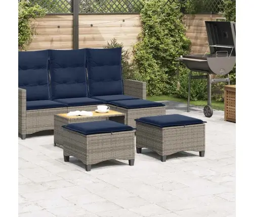 Dārza Krēsli Ar Spilveniem 2 Gab Pelēks 55X55X36 Cm Vidaxl