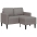 2-Vietīgs Dīvāns Ar Krēslu L-Veida Taupe 125 Cm Audums Vidaxl 2-Vietīgs Dīvāns Ar Krēslu L-Veida Taupe 125 Cm Audums Vidaxl