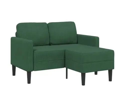 2-Vietīgs Dīvāns Ar Kušeti L-Veida Tumši Zaļa 125 Cm Veļa Vidaxl 2-Vietīgs Dīvāns Ar Kušeti L-Veida Tumši Zaļa 125 Cm Veļa Vidaxl