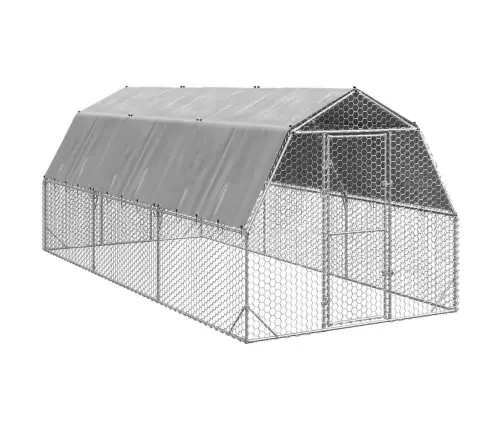 Kanajooks Katusega 2,5X6X2,25 M Tsingitud Teras