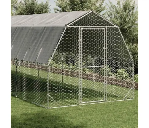 Kanajooks Katusega 2,5X6X2,25 M Tsingitud Teras