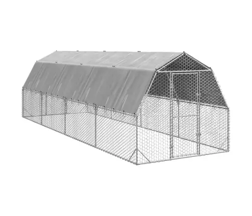 Kanajooks Katusega 2,5X8X2,25 M Tsingitud Teras