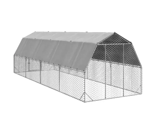 Kanajooks Katusega 2,5X8X2,25 M Tsingitud Teras