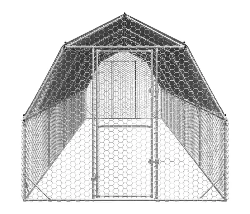 Vistas Skrējiens Ar Jumtu, 2,5X10X2,25 M, Cinkots Tērauds Vidaxl