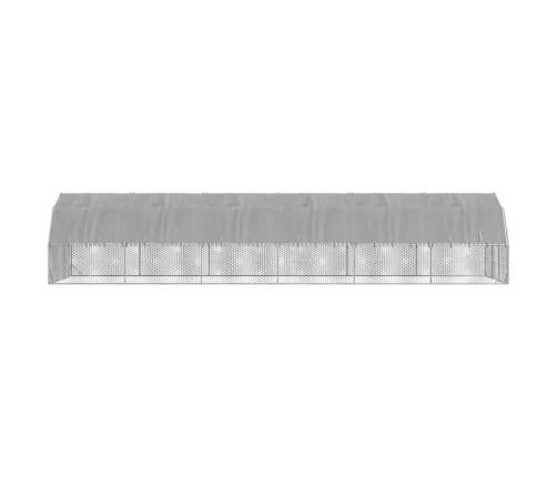 Vištienos Bėgimas Su Stogu 2,5X12X2,25 M Cinkuoto Plieno