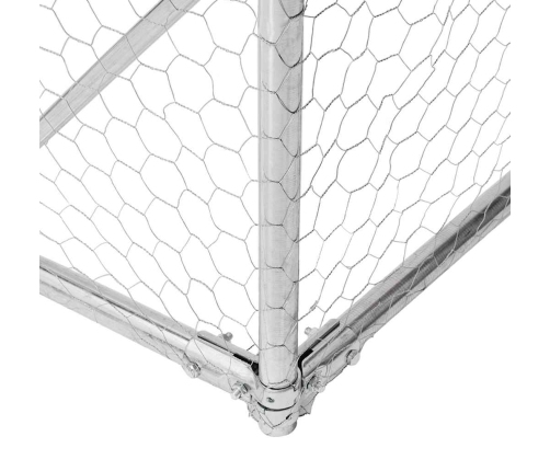 Vištienos Bėgimas Su Stogu 2,5X12X2,25 M Cinkuoto Plieno