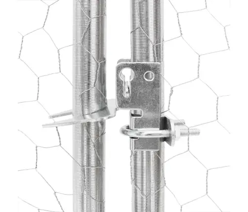 Vištienos Bėgimas Su Stogu 2,5X12X2,25 M Cinkuoto Plieno