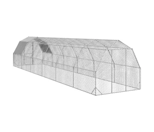 Vistas Skrējiens Ar Jumtu, 2,5X12X2,25 M, Cinkots Tērauds Vidaxl
