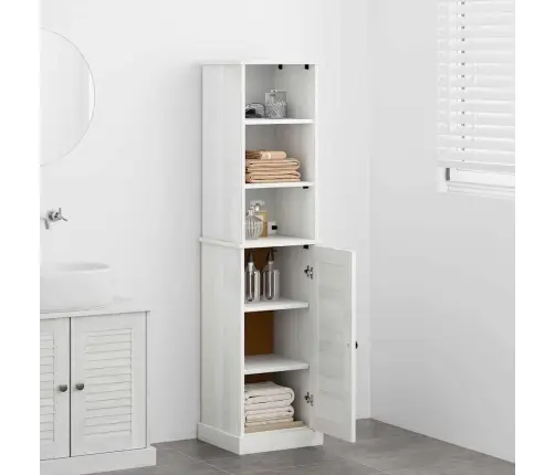 Vannas Istabas Mēbeļu Komplekts Ar Plauktu 2 Pcs Brūna Un Balta Vidaxl