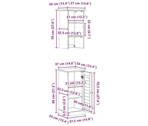 Vannas Istabas Mēbeļu Komplekts Ar Plauktu 2 Pcs Brūna Un Balta Vidaxl