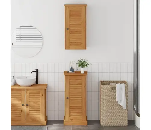 Vannitoa Mööbleset Vigo 2 Pcs Pruun Ja Meepruun Männipuit