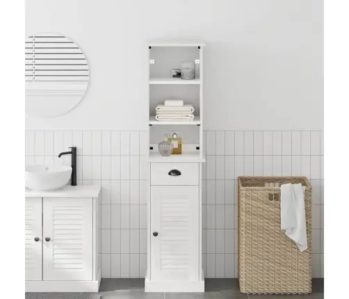 Vannas Istabas Mēbeļu Komplekts 2 Pcs Brūna Un Balta Vidaxl