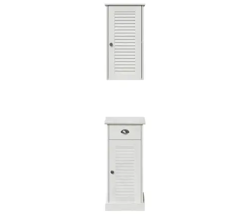 Vannitoa Mööbleset Vigo 2 Pcs Pruun Ja Valge 37 X 34 X 80 Cm