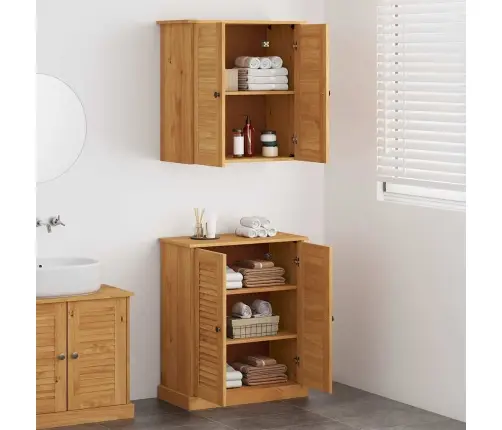 Vannas Istabas Mēbeļu Komplekts 2 Pcs Brūna 67.5 X 34 X 80 Cm Vidaxl