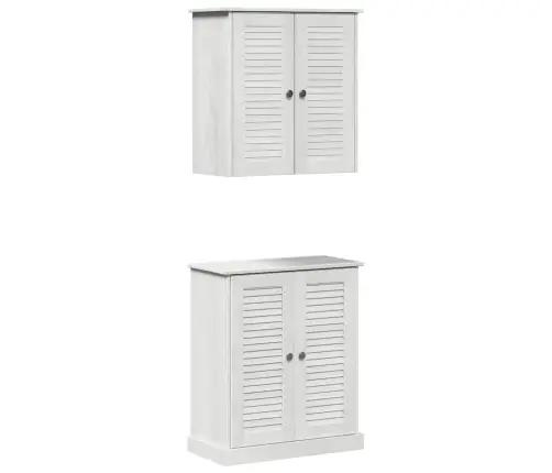 Vannas Istabas Mēbeļu Komplekts 2 Pcs Brūna 67.5 X 34 X 80 Cm Vidaxl