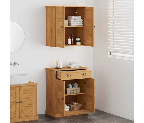 Vannas Istabas Mēbeļu Komplekts 2 Pcs Brūna 67.5 X 34 X 80 Cm Vidaxl