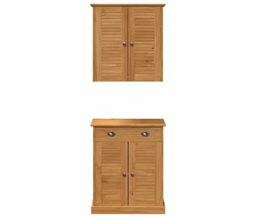 Vannas Istabas Mēbeļu Komplekts 2 Pcs Brūna 67.5 X 34 X 80 Cm Vidaxl