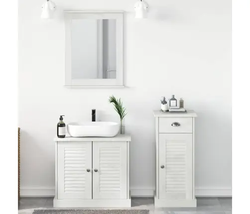 Vannas Istabas Mēbeļu Komplekts 3 Pcs Brūna 37 X 34 X 80 Cm Vidaxl