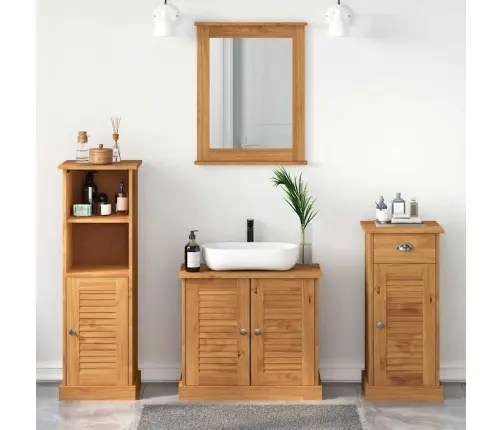 Vannitoa Mööbleset Uksega Vigo 4 Pcs Meepruun 37 X 34 X 110 Cm