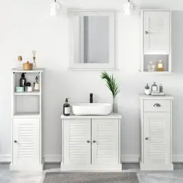 Vannitoa Mööbleset Vigo 5 Pcs Antiikvalge 37 X 34 X 110 Cm