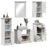 Vannitoa Mööbleset Vigo 5 Pcs Antiikvalge 37 X 34 X 110 Cm