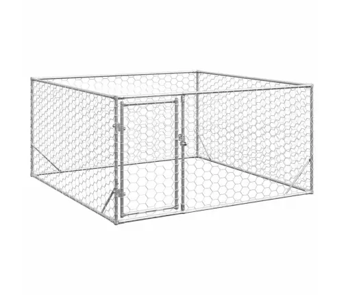 Koerakuut Uksega 2 X 2 X 1 M, Tsingitud Terasest