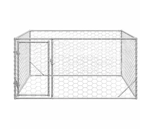 Koerakuut Uksega 2 X 2 X 1 M, Tsingitud Terasest