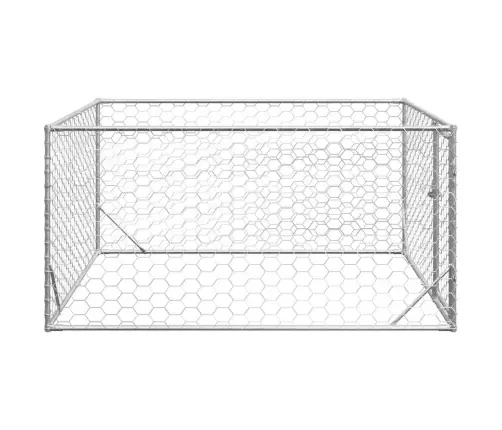 Koerakuut Uksega 2 X 2 X 1 M, Tsingitud Terasest