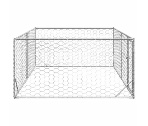 Õue Koerakuut Uksega 3 X 2 X 1 M, Tsingitud Terasest