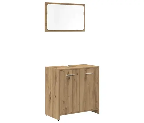 3-Daļīgs Vannasistabas Mēbeļu Komplekts, Koka Krāsa Vidaxl