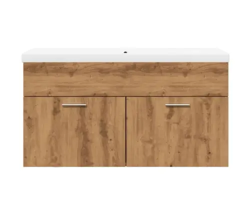 Vonios Kriauklės Spintelė Su Įmontuotu Kriaukle Artisan Ąžuolas