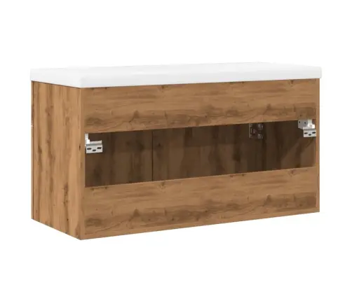 Vonios Kriauklės Spintelė Su Įmontuotu Kriaukle Artisan Ąžuolas