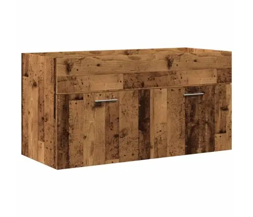 Vonios Baldų Komplektas, 3 Dalių, Medienos, Apdirbta Mediena