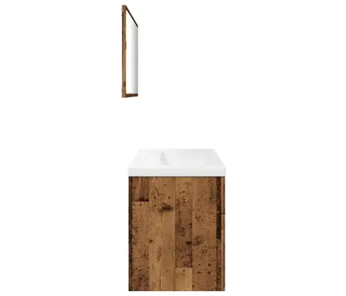 Vonios Baldų Komplektas, 3 Dalių, Medienos, Apdirbta Mediena