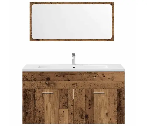 4-Daļīgs Vannasistabas Mēbeļu Komplekts, Veca Koka, Koks Vidaxl