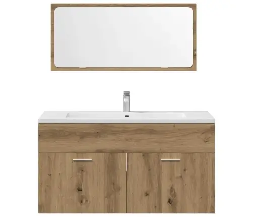 3-Daļīgs Vannasistabas Mēbeļu Komplekts, Koka Krāsa Vidaxl