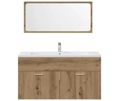 3-Daļīgs Vannasistabas Mēbeļu Komplekts, Koka Krāsa Vidaxl