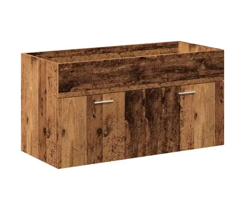 Vonios Baldų Komplektas, 4 Dalių, Medienos, Apdirbta Mediena