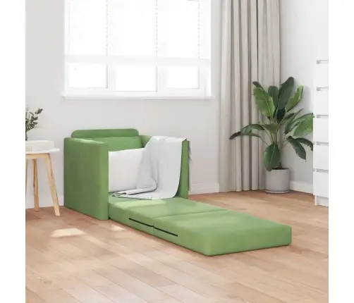 Dīvāngulta 60Cm Gaiši Zaļa Samts Vidaxl