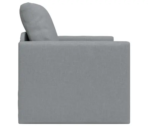 Grīdas Sofa Gulta 2-In-1 Gaiši Pelēks 74X77X81 Cm Audums Vidaxl