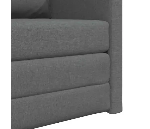 Grīdas Dīvāns Gulta 2-In-1 Tumši Pelēks 74X77X81 Cm Audums Vidaxl