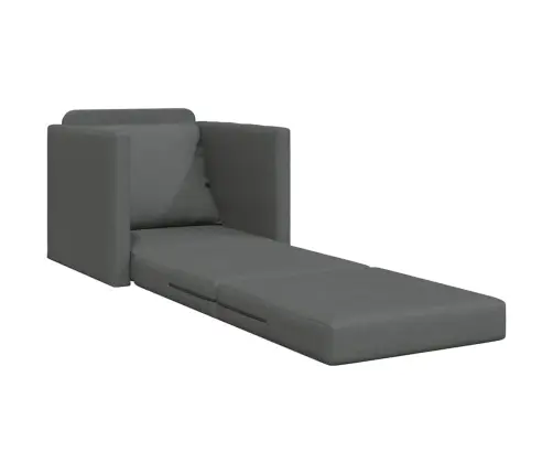 Grīdas Dīvāns Gulta 2-In-1 Tumši Pelēks 74X77X81 Cm Audums Vidaxl