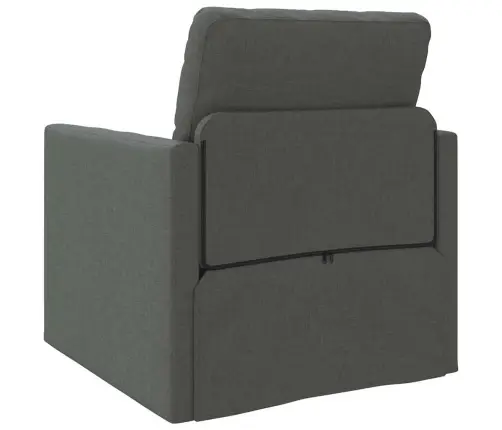 Grīdas Dīvāns Gulta 2-In-1 Tumši Pelēks 74X77X81 Cm Audums Vidaxl