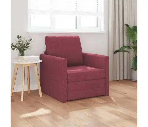 Grīdas Dīvāngulta 2-In-1 Bordo 74X77X81 Cm Audums Vidaxl