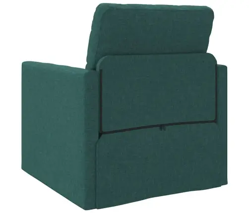 Grīdas Dīvāngulta 2-In-1 Tumši Zaļa 74X77X81 Cm Audums Vidaxl