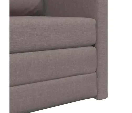 Grīdas Dīvāns Gulta 2-In-1 Taupe 74X77X81 Cm Audums Vidaxl