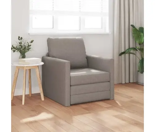 Grīdas Dīvāns Gulta 2-In-1 Taupe 74X77X81 Cm Audums Vidaxl