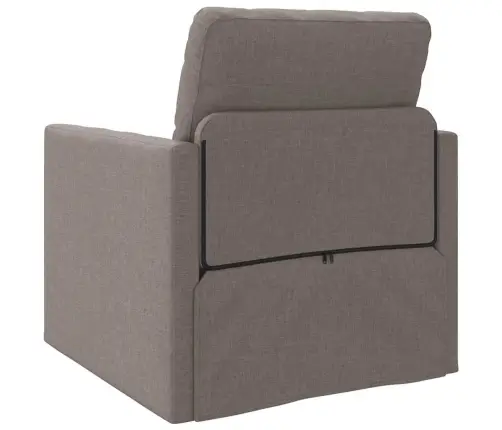 Grīdas Dīvāns Gulta 2-In-1 Taupe 74X77X81 Cm Audums Vidaxl